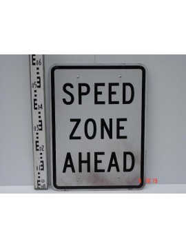 Speed Zone Ahead